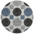 thumbnail image 2 of Addison Rugs Chantille Indoor/Outdoor Transitional Geometric Gray Washable Round Rug, 8' x 8', 2 of 6