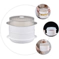 thumbnail image 3 of 1 Set Food Steamer Double-layer Kitchen Microwave Oven Steamer Food Cookware, 3 of 6