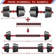 thumbnail image 3 of Set de mancuernas BCBIG de 40 lb con barra ajustable para gimnasio en casa, 3 of 7