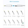 thumbnail image 7 of ALITOVE DC 12V Power Supply 1A 12W AC White Adapter 100V~240V AC to DC 12 Volt Power Converter with 10 DC Plugs for LED Strip Lights CCTV Security Camera, 7 of 7