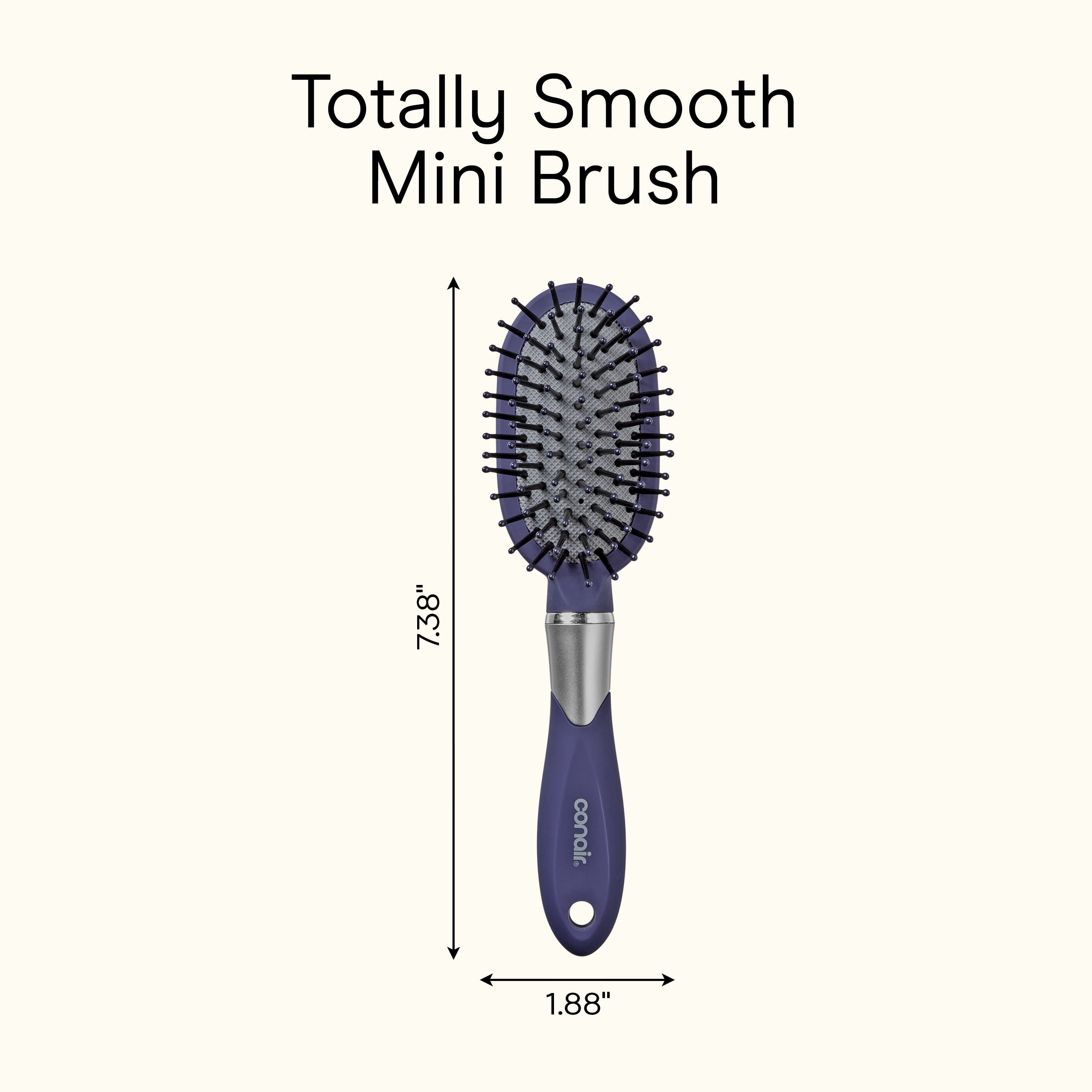 Conair Totally Smooth Mini, Travel-Friendly Detangling Hair Brush