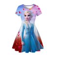 thumbnail image 3 of 3D Printing Dress, Ice And Snow World Princess Aisha Dress, Anime Girl Dress, 3 of 3