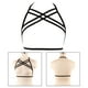thumbnail image 5 of de arnés para mujer Ropa Pecho negro Gótico Elástico Ahueca hacia fuera Jau sin copa Lencería para niñas Soledad Sujetador tipo jaula con tiras para mujer, 5 of 9