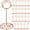 Rose Gold, variant on TecUnite 24 Pack 3.35 Inch Table Number Holder Place Card Wire Photo Holder Picture Name Menu Clips Memo Note Cards Stand for Wedding Reception Anniversary Birthday Party Centerpieces(Black)