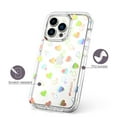 thumbnail image 4 of AMZER Crusta Hybrid Full Body Case for iPhone 13 Pro with Built-in Screen Protector - Glitter Love Heart, 4 of 9