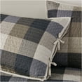 thumbnail image 4 of JERFIT 6-Piece Reversible Twin Daybed Set with Pillows - Plaid & Solid Cover, Bedskirt, Sham Covers, 4 of 10