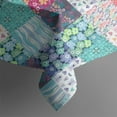 thumbnail image 5 of Blue Boho Pioneer Flower Patchwork Pattern Square Tablecloth,Waterproof Square Table Cover,Wipeable Spillproof Washable Table Cover for Home Kitchen Party Decor 42"X42"(107x107cm), 5 of 6