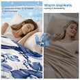 thumbnail image 2 of White Blue Spring Floral Cooling Blanket,Lightweight Breathable Summer Throw Blanket with Double Sided Cold Effect,Summer Botanical Hummingbird Picnic Blankets Bed Sheet for Hot Sleepers 50"x60", 2 of 8