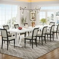thumbnail image 5 of Tribesigns Dining Table Seats 4-6, 63 in. Kitchen Table Dinner Table with Heavy Duty Metal Frame, Large Executive Desk Computer Desk for Home Office, 5 of 6