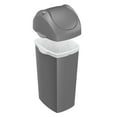 thumbnail image 2 of simplehuman Indoor Swing Lid Trash Can Gray Plastic 16 Gal. (CW1335), 2 of 3