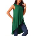 thumbnail image 4 of INSPIRE CHIC Women's High Low Hem Sleeveless Tunic Top Crewneck Dressy Casual Shirts, 4 of 5