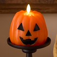 thumbnail image 1 of Vela LED Lamp Luminara Jack-o-Lantern en forma de calabaza de 10 x 11 cm, 1 of 8