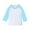 Light Blue, variant on Kids 3/4 Sleeve Round Neck Top Casual Pullover Shirt for Boys and Girls Aged 3-14 Years Festival Everyday Wear Kids Top