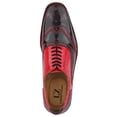 thumbnail image 4 of LIBERTYZENO Men's Eel Print Wingtip Brogue Dress Shoes, 4 of 8