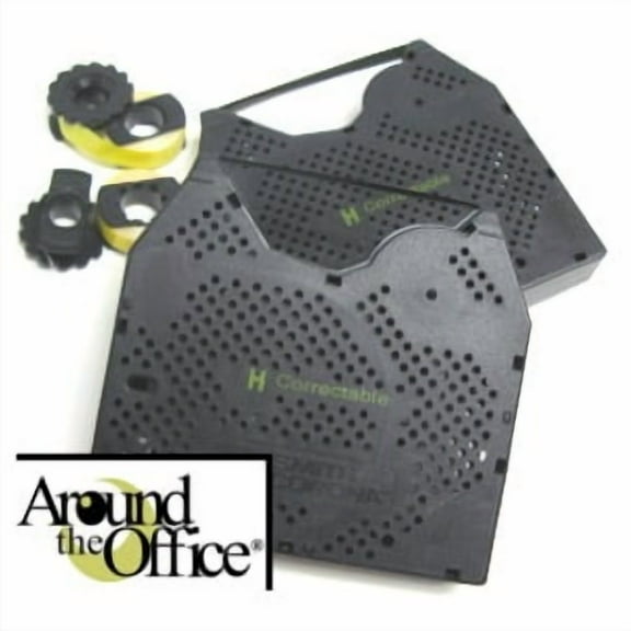 Around The Office Compatible SMITH CORONA Typewriter Ribbon & Correction Tape for DLE 350...This Package includes 2 Typewriter Ribbons and 2 Lift Off Tapes