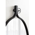 thumbnail image 7 of Kate and Laurel Yitro Traditional Oval Metal Framed Wall Mirror, 20 x 34, Black, Industrial Accent Mirror for Farmhouse Decor, 7 of 7