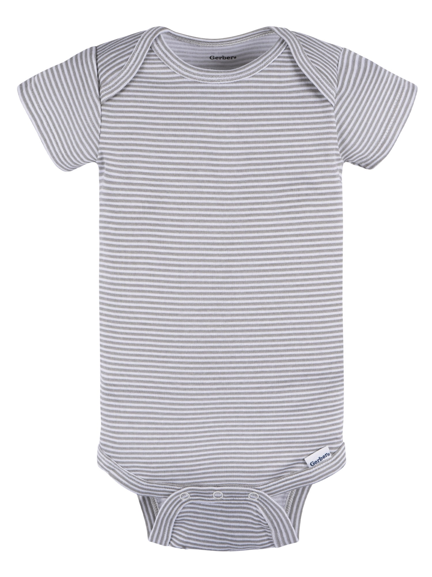 Gerber Baby Neutral 6-Pack Short Sleeve Bodysuits, Sizes Preemie - 24 Months