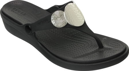 crocs wedge flip flops