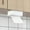White, variant on Wall Mounted Ironwork Tissue Box Cover, Cabinet Door Hanging Facial Tissue Organizer for Home Use(Black,23.5x11.5x9.7cm)