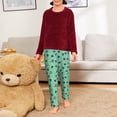 thumbnail image 6 of Pofeuu Alphabet And Panda Print Teenagers' Pajama Pants, Soft Lounge Pajama Pants with big pockets for Men Plaid Pj Bottoms-Large, 6 of 6