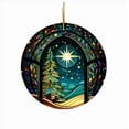 thumbnail image 2 of Christmas Tree Decorations,2D Circular Christmas Tree Ornament - Hanging Holiday Decoration for Festive Display, 2 of 4