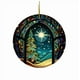 thumbnail image 1 of 2D Circular Christmas Tree Hanging Ornament, Festive Holiday Decor for Home Party, Elegant Round Decorative Accent, Seasonal Celebration Embellishment, Indoor Outdoor Decoration for Xmas, 1 of 5