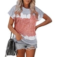 thumbnail image 5 of Birdeem Mode Femmes Été T-Shirt Imprimé Ample Col Rond Manches Courtes Blouse Décontractée, 5 of 5