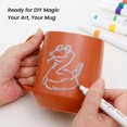 thumbnail image 4 of czcpp-16 oz Large Ceramic Coffee Mug, Tea, Mulled Drinks Cup, Gift for Office Staff or Home Using, Microwave and Dishwasher Safe, Frosted Surface, Chocolate, 4 of 4