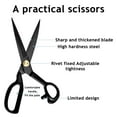 thumbnail image 4 of Clearance!!Metal Fabric Scissors Tailor Scissors Fabric Scissors Tailor Sewing Shears Multipurpose Utility Dressmaker Scissors For Tailoring Fabric Leather Dressmaking Home & Office Art, 4 of 7