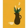thumbnail image 2 of Green, Jacob 26x32 Gold Ornate Wood Framed with Double Matting Museum Art Print Titled - Mod Peace Lily I, 2 of 4