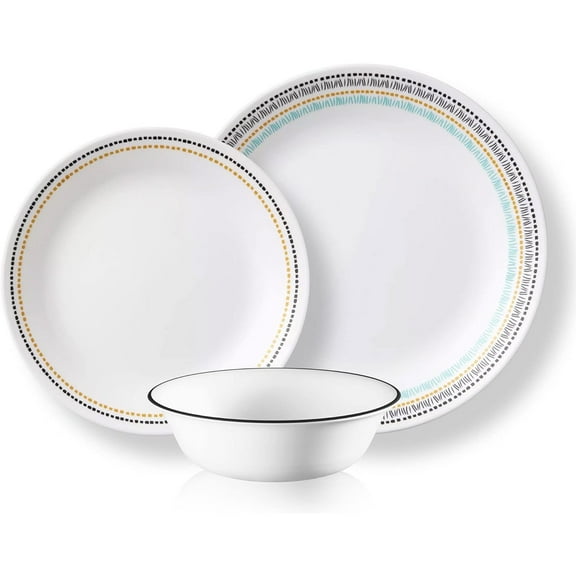 Corelle Paloma 12-Piece Glass Dinnerware Set (Service for 4)