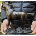 thumbnail image 4 of Brass Unique Horse ,Pure Copper Statue of Horse,Brass Sculpture Collectable Table Decor Animal Figurine for Living Room Home Decorations 418, 4 of 5