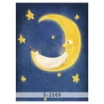 thumbnail image 3 of MOHome 5x7ft Photography Backdrop Cartoon Golden Shining Moon Star Solid Blue Starry Night Romantic Background Newborn Baby Kids Infant Birthday Backdrops Photo Studio Props, 3 of 5