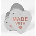 thumbnail image 3 of Inkdotpot Real Rose Gold Foil Made With Love Wedding Tags Favor Hang Paper Tags 100 Pieces, 3 of 6
