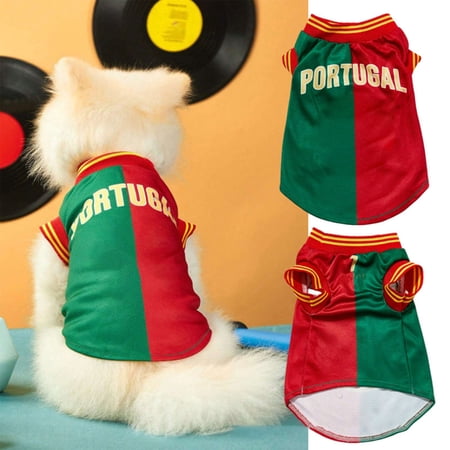 Fan Themed Pet Jersey Sport Apparel Lightweight Breathable Summer Dog Outfit for Indoor & Outdoor Use（1Pc）