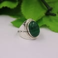 thumbnail image 4 of Fine Silver Malachite Ring for Women Handmade in Jaipur, 4 of 4