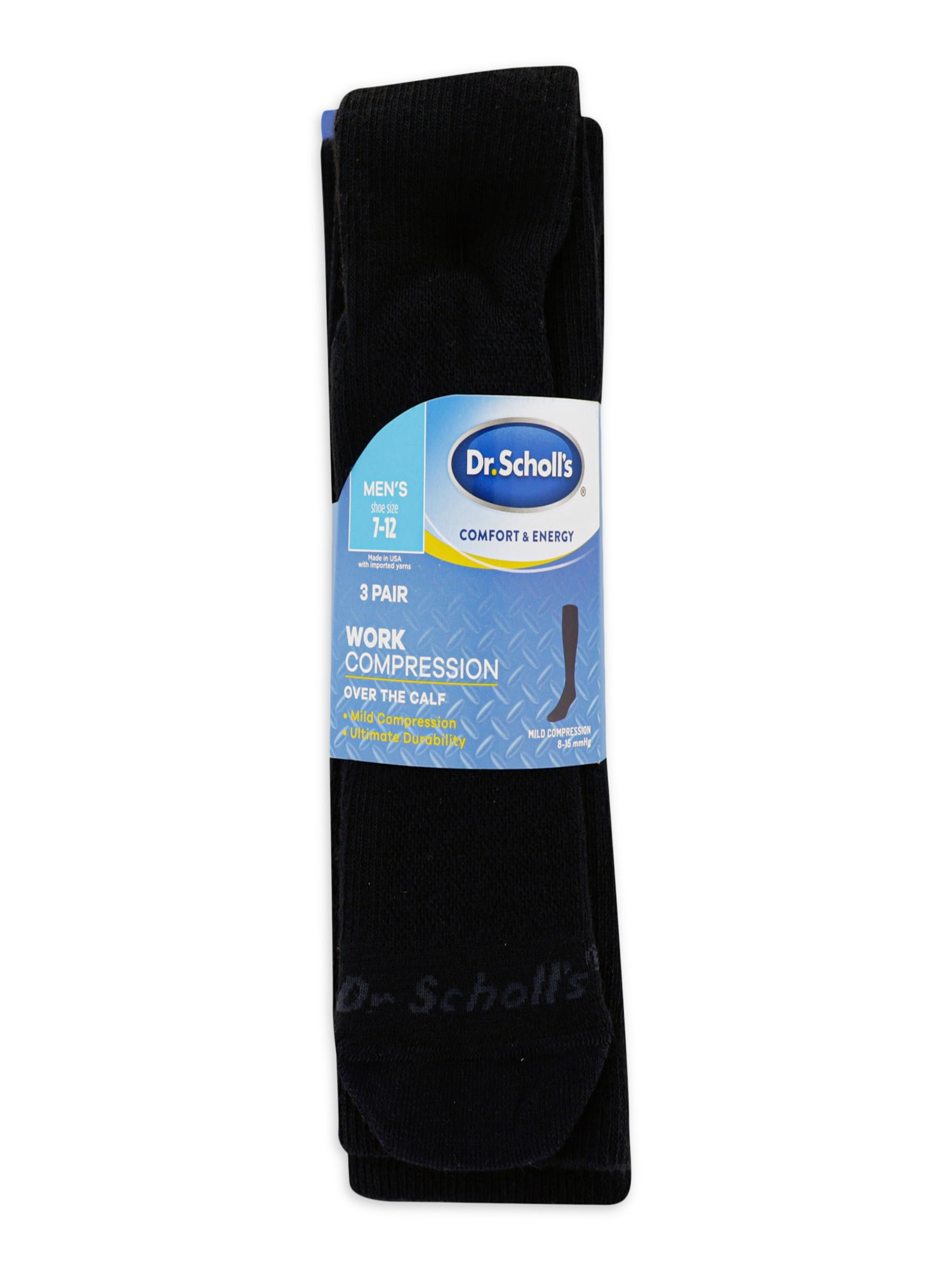 Buy Dr. Scholl's Men's Big and Tall Work Compression Over the Calf ...
