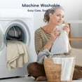 thumbnail image 3 of PHF Ultra Soft Waffle Weave Blanket Twin Size, Washed Lightweight Summer Breathable Blankets for Hot Sleeper, Linen, 66x90 inches, 3 of 8