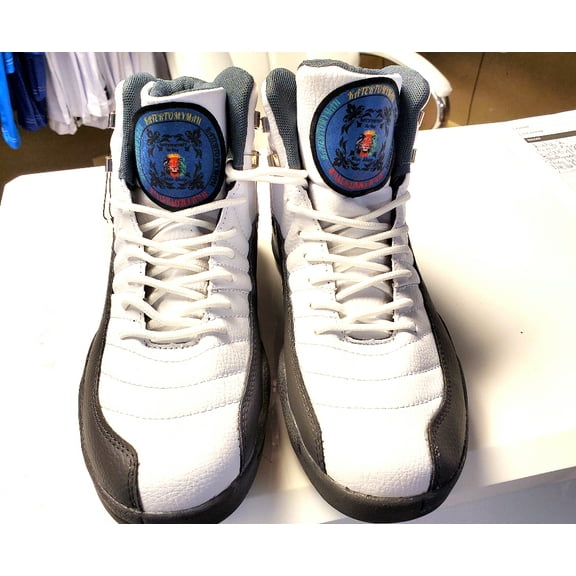 Katertomyman-Men's stitching basketball shoes Sports shoes high-top non-slip shoes