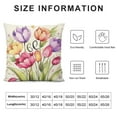 thumbnail image 5 of Nawypu  Hello Spring Tulip Flower Bike Decorative Throw Pillow Covers, Bloom Grow Love Spring Pink Porch Outdoor Home Decor, Bicycle Floral Butterfly Seasonal Couch Cushion Case, 5 of 5