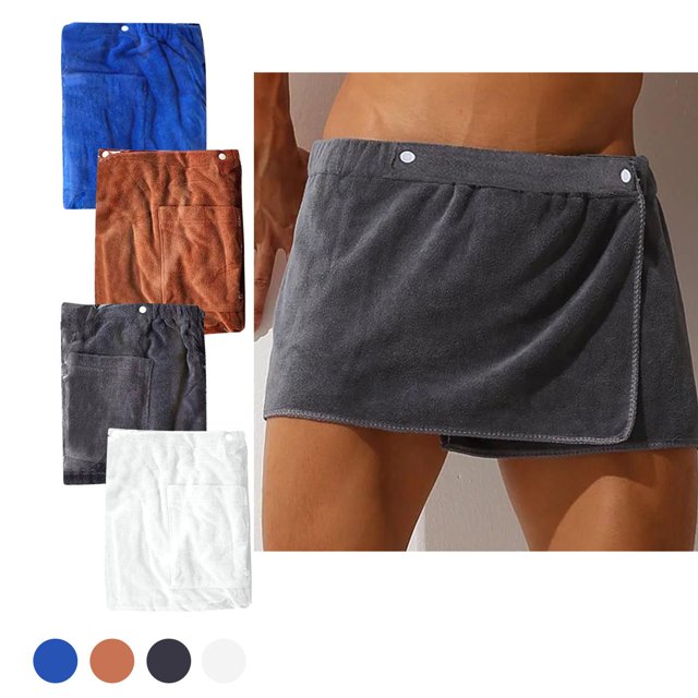 Gotyou Bath Wraps Mens Bath Wraps Towel Snap Closure Elastic Shower