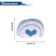 thumbnail image 4 of Accesorios para Cascos de Motocicleta Decoración Orejas de Corazón para Cascos de Motocicleta Bicicleta Esquí Pegatina de Piel Azul 2 Juegos, 4 of 6