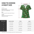 thumbnail image 4 of Uemuo Cute Santa And Ho Ho Ho Drawing Women's Deep V-Neck Low Cut Tops - Casual Loose Fit with Stainless Steel Loop, Soft, Breathable, Perfect for Office, Travel, and Daily Wear-XX-Large, 4 of 5
