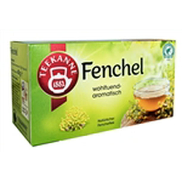 Teekanne Fennel Herbal Infusion Tea, 20 Individually Wrapped Tea Bags