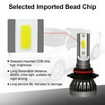 thumbnail image 4 of 2PCS 9005 LED Bulb For GMC Sierra 1500 2500 HD 3500 2001-2006 9005 HB3 LED Headlight Bulbs, 9005 LED High Beam 6000K Bright White, 4 of 7