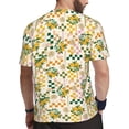 thumbnail image 2 of Wukai Lemon Print Men's Short-Sleeved Mesh T-Shirt,Quick-Dry Short Sleeve Workout T-Shirt-5X-Large, 2 of 8