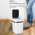 thumbnail image 3 of Plastic Sensor Trash Can with Cover Battery Powered Garbage Bin for Living Room Home, 3 of 5
