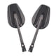 thumbnail image 5 of Espejos retrovisores (1 par) elegantes para motocicletas y scooters. Compatible con tornillos M8 y M10. Oval, 5 of 9