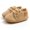 Khaki, variant on Newborn Baby Boy PU Lace-up Non-slip Soft Sole Toddler Frist Shoes Apricot M