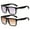 Black & Brown, variant on 2 Pairs of BIFOCAL Reading Glasses 2.50 for Women and Men. Oversized Gradient Presbyopic Glasses. Square Sunglasses Black Readers +2.50
